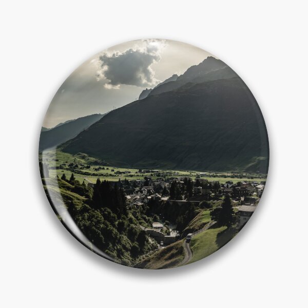 Item preview, Beautiful Panoramic View over Old Cityscape and Golf Course with Mountainscape designed and sold by Mats Silvan.