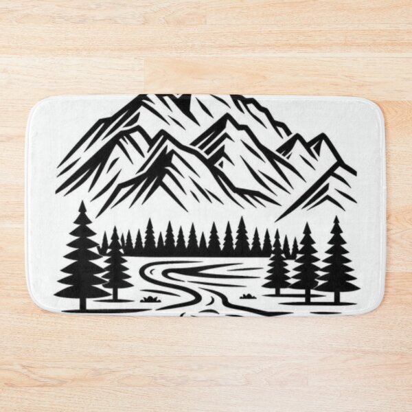 Item preview, A Single Line Diagram Of A Mountain Ranges. designed and sold by IrsathThaslima.
