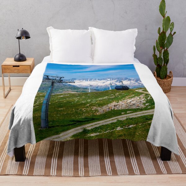 Item preview, Wind Turbine and Mountain with Glacier and Overhead Cable Car designed and sold by Mats Silvan.
