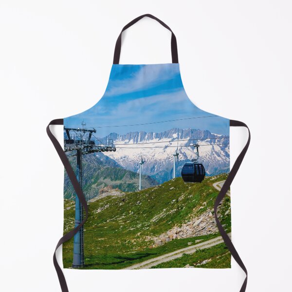 Item preview, Wind Turbine and Mountain with Glacier and Overhead Cable Car designed and sold by Mats Silvan.