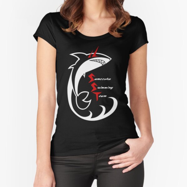 Samezuka swim team logo Fitted Scoop T-Shirt