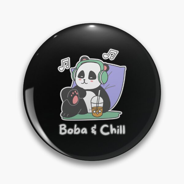 Item preview, Bubble Tea Boba and Chill Panda Kawaii  designed and sold by ChaosDesigns876.