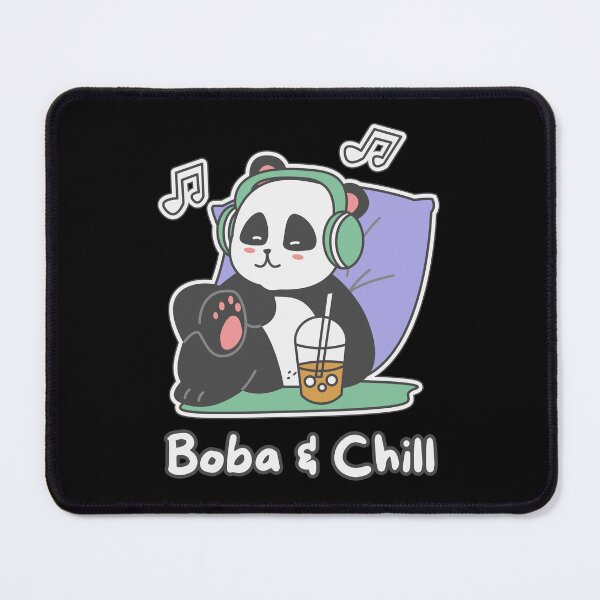 Item preview, Bubble Tea Boba and Chill Panda Kawaii designed and sold by ChaosDesigns876.