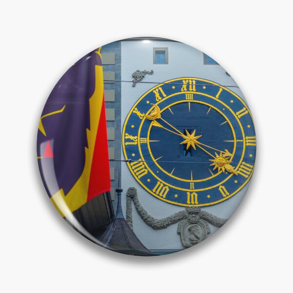 Item preview, The Clock Tower (Zytglogge) and an Astronomical Clocks and a Flag designed and sold by Mats Silvan.