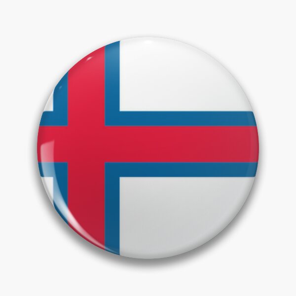 Item preview, Faroe-Islands Flag Round designed and sold by MoonElite.