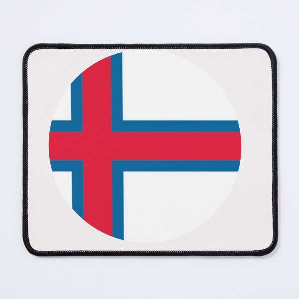 Item preview, Faroe-Islands Flag Round designed and sold by MoonElite.