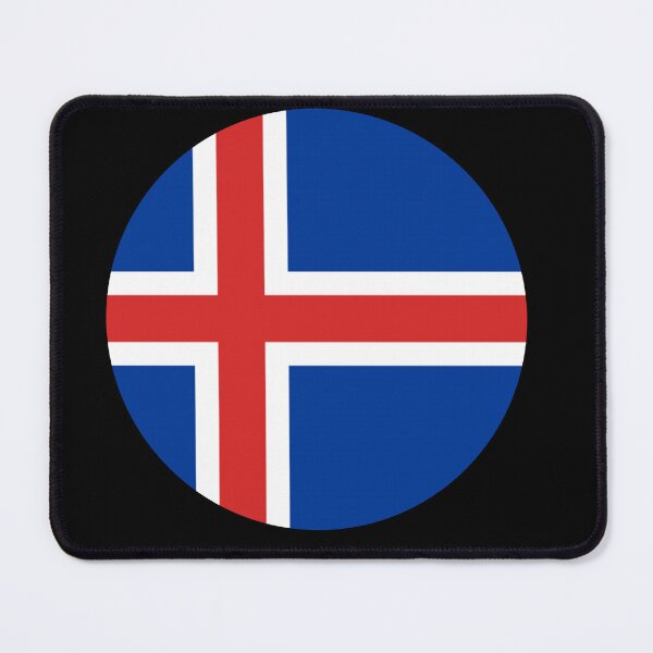 Item preview, Iceland Flag Round designed and sold by MoonElite.