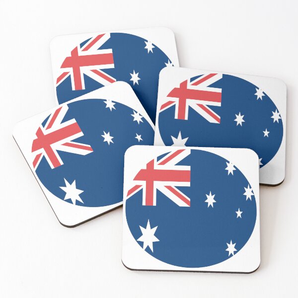 Item preview, Australia Flag Round designed and sold by MoonElite.