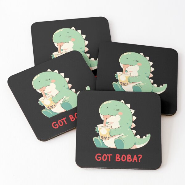 Item preview, Got Boba? T-rex Drinking Bubble Tea designed and sold by aresmeris.