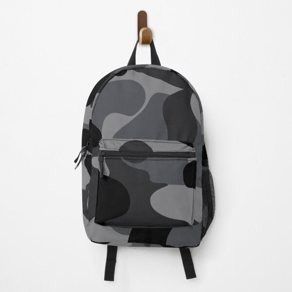 Item preview, Diseño de camuflaje monocromático llamativo en negro y gris designed and sold by ThreadQuirk.