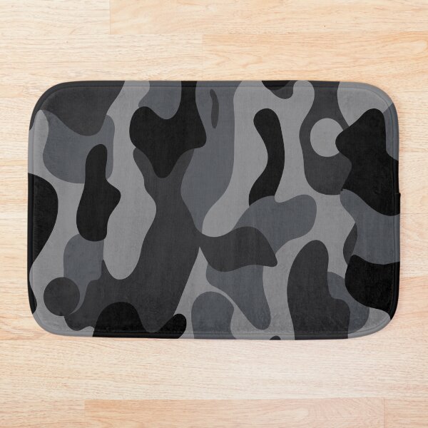 Item preview, Bold Monochrome Camouflage Design in Black and Gray designed and sold by ThreadQuirk.
