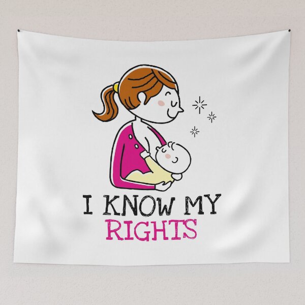 Item preview, I Know My Rights: Breastfeeding Rights Awareness (Alternate Version) designed and sold by friendlyspoon.