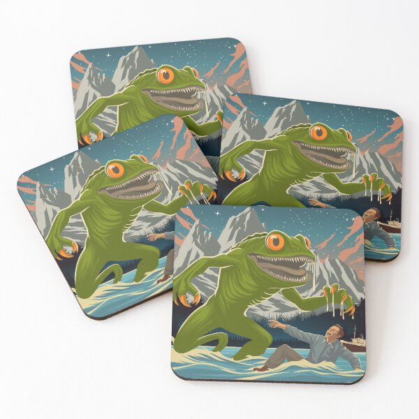 Item preview, Loveland Frogman Cryptid Vintage 1930 Travel Poster designed and sold by Stadify.