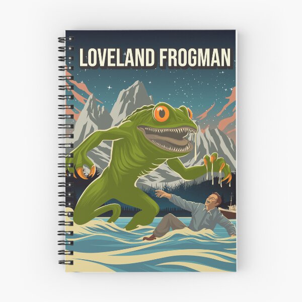 Item preview, Loveland Frogman Cryptid Vintage 1930 Travel Poster designed and sold by Stadify.