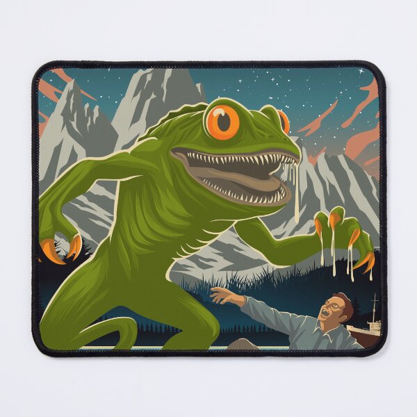 Item preview, Loveland Frogman Cryptid Vintage 1930 Travel Poster designed and sold by Stadify.
