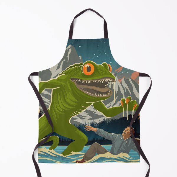 Artikelvorschau, Loveland Frogman Cryptid Vintage 1930 Reiseposter entworfen und verkauft von Stadify.