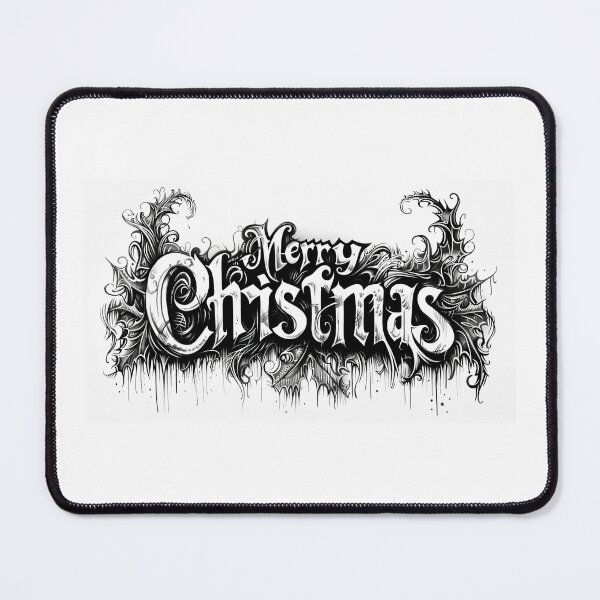 Item preview, Gothic Merry Christmas T-Shirt | Dark Festive Holiday Graphic Tee for Men & Women designed and sold by DarkEmporium20.