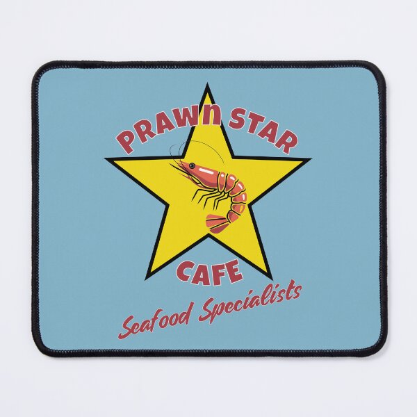 Item preview, Prawn Star Cafe. Shrimp and seafood lovers funny pun. Foodie humour designed and sold by hitNmiss.