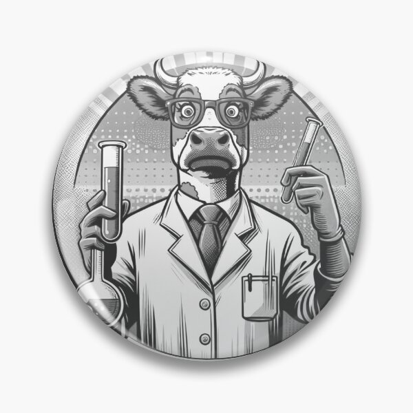 Item preview, Cow in science designed and sold by Osher-BioArt.