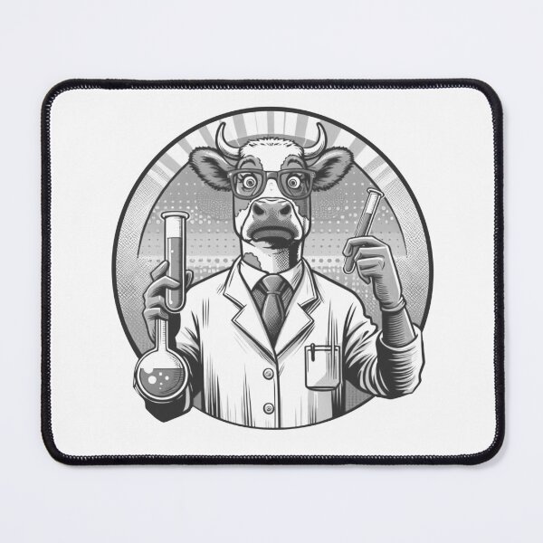 Item preview, Cow in science designed and sold by Osher-BioArt.