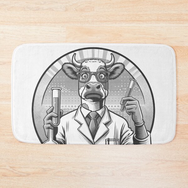 Item preview, Cow in science designed and sold by Osher-BioArt.