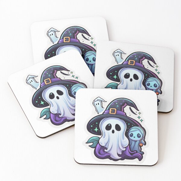 Item preview, Ghost and Witch Halloween Sticker Pack – Cute & Spooky Stickers for All Ages designed and sold by Lamagie.