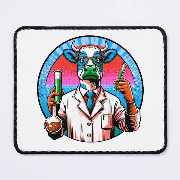 Item preview, Cow in science designed and sold by Osher-BioArt.