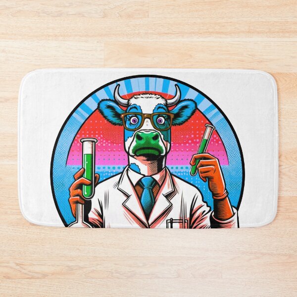 Item preview, Cow in science designed and sold by Osher-BioArt.