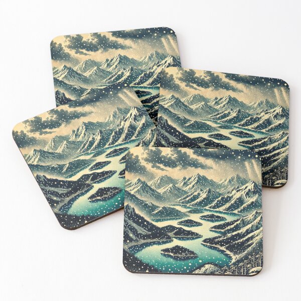 Item preview, Snowed in at Sekihara - A Contemporary Ukiyo-e Nature Landscape designed and sold by Kijiermono.