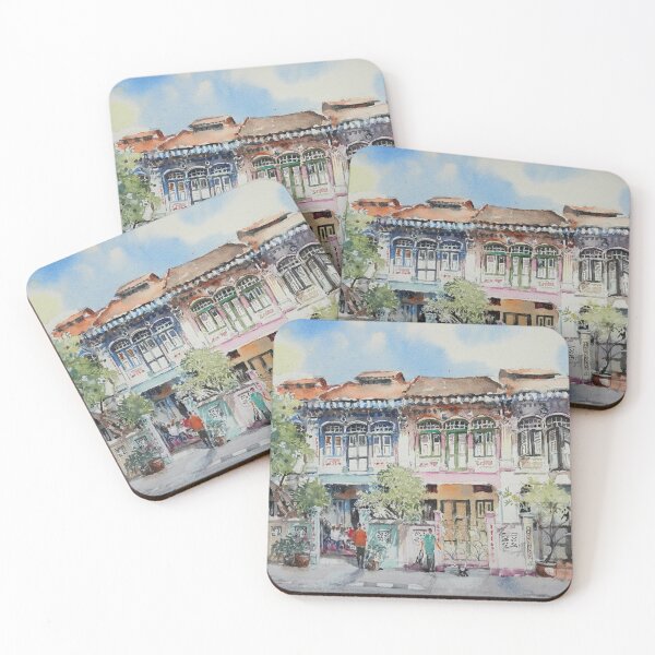 Item preview, Old Friends, Colorful peranakan Houses, Koon Seng designed and sold by Almondtree.
