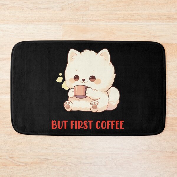 Item preview, But First Coffee - Cute Funny Dog Drinking Coffee designed and sold by aresmeris.
