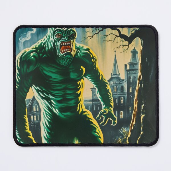 Item preview, Green Grotesque Creature in Retro Poster Style designed and sold by Piotrek0001.