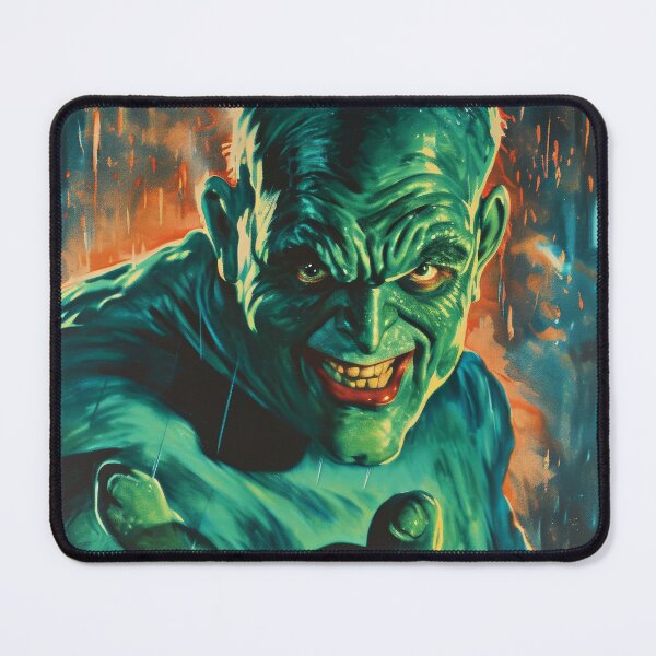 Item preview, Green Grotesque Creature in Retro Poster Style designed and sold by Piotrek0001.