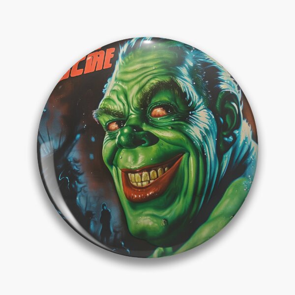 Item preview, Green Grotesque Creature in Retro Poster Style designed and sold by Piotrek0001.