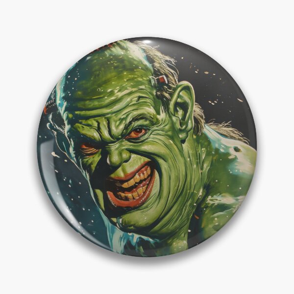 Item preview, Green Grotesque Creature in Retro Poster Style designed and sold by Piotrek0001.