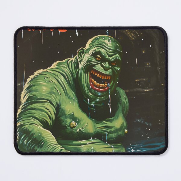 Item preview, Green Grotesque Creature in Retro Poster Style designed and sold by Piotrek0001.
