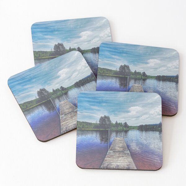 Item preview, Old wooden bridge in a river  designed and sold by Alelmisira.