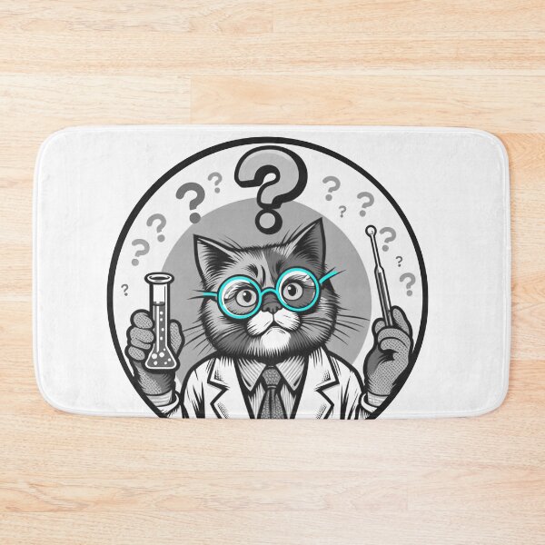 Item preview, Cat in science designed and sold by Osher-BioArt.