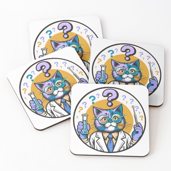 Item preview, Cat in science designed and sold by Osher-BioArt.