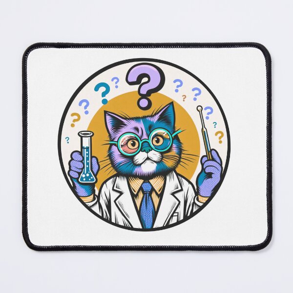 Item preview, Cat in science designed and sold by Osher-BioArt.