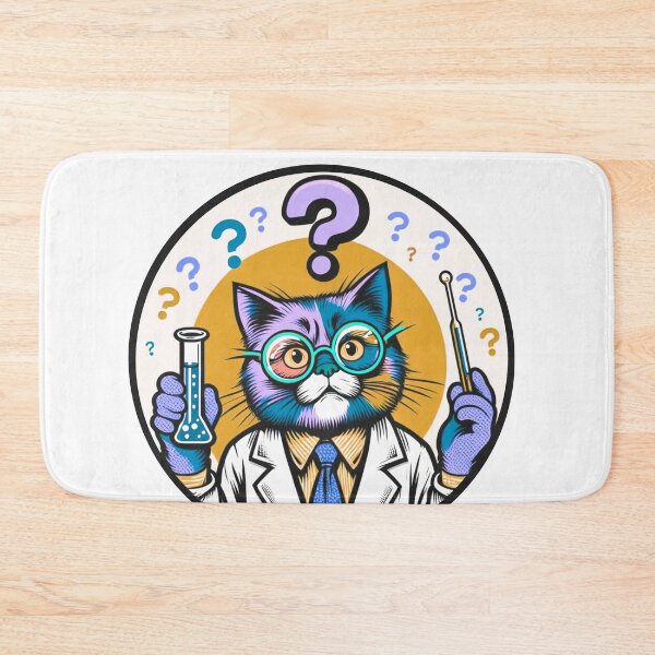 Item preview, Cat in science designed and sold by Osher-BioArt.