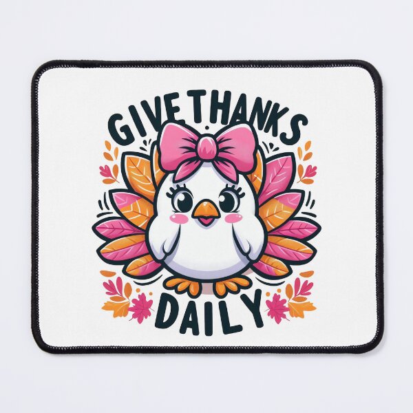 Item preview, Give Thanks Daily – Cheerful Turkey designed and sold by maritas22.