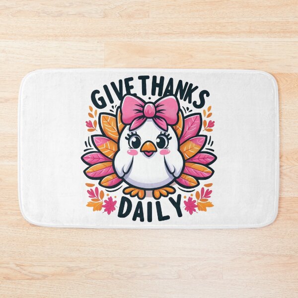 Item preview, Give Thanks Daily – Cheerful Turkey designed and sold by maritas22.