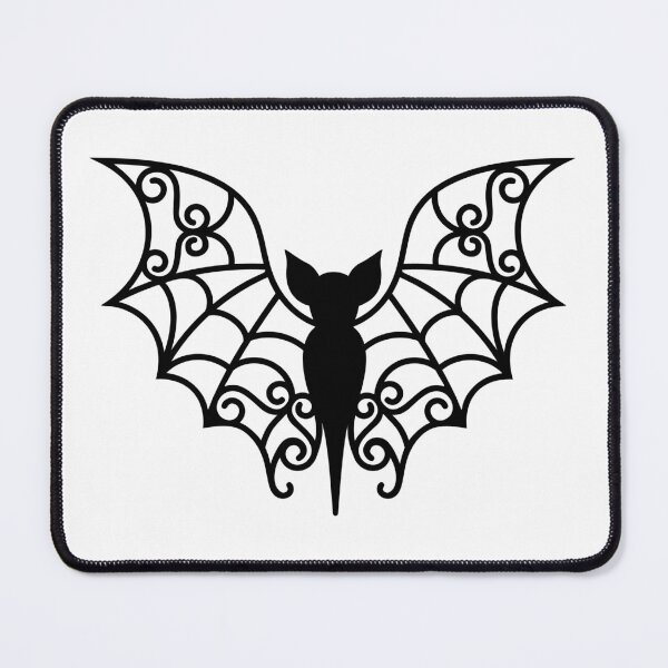 Item preview, Ornamental bat tattoo designed and sold by AnnArtshock.