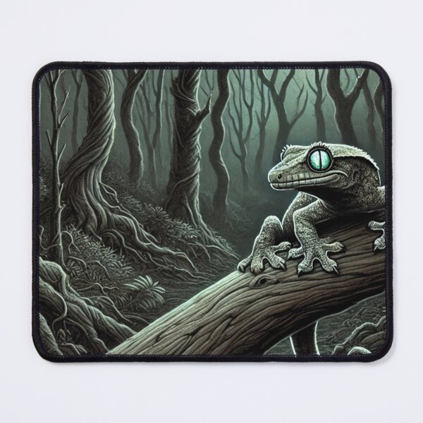 Item preview, Haunting Forest Gecko Under Moonlight designed and sold by NocturnalNook.