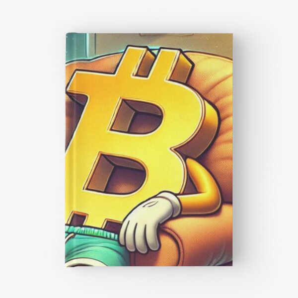 Item preview, Exhausted Bitcoin Drinking Beer - Funny Cryptocurrency Relaxation designed and sold by mkzmerch.