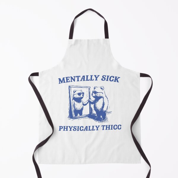 Item preview, Mentally Sick Physically Thick Funny Meme Silly Vintage Raccoon designed and sold by LoveMingle.
