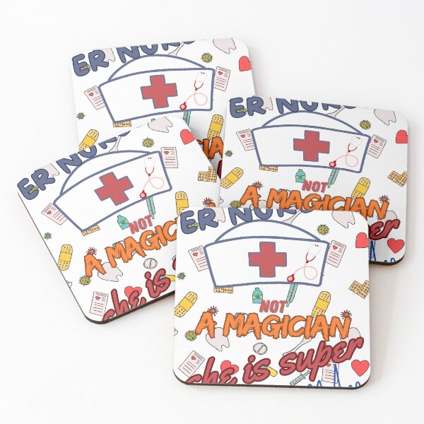 Item preview, ER NURSE NOT A MAGICIAN SHE IS SUPER designed and sold by emanabusara.
