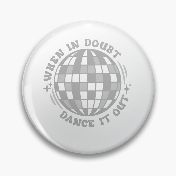 Item preview, When In Doubt Dance It Out Glitter Disco Ball designed and sold by dottiedigitals.