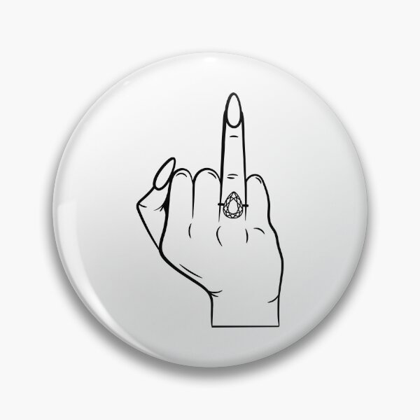 Item preview, Tear Drop Wedding Ring Finger - Funny Engagement Ring Outline designed and sold by dottiedigitals.